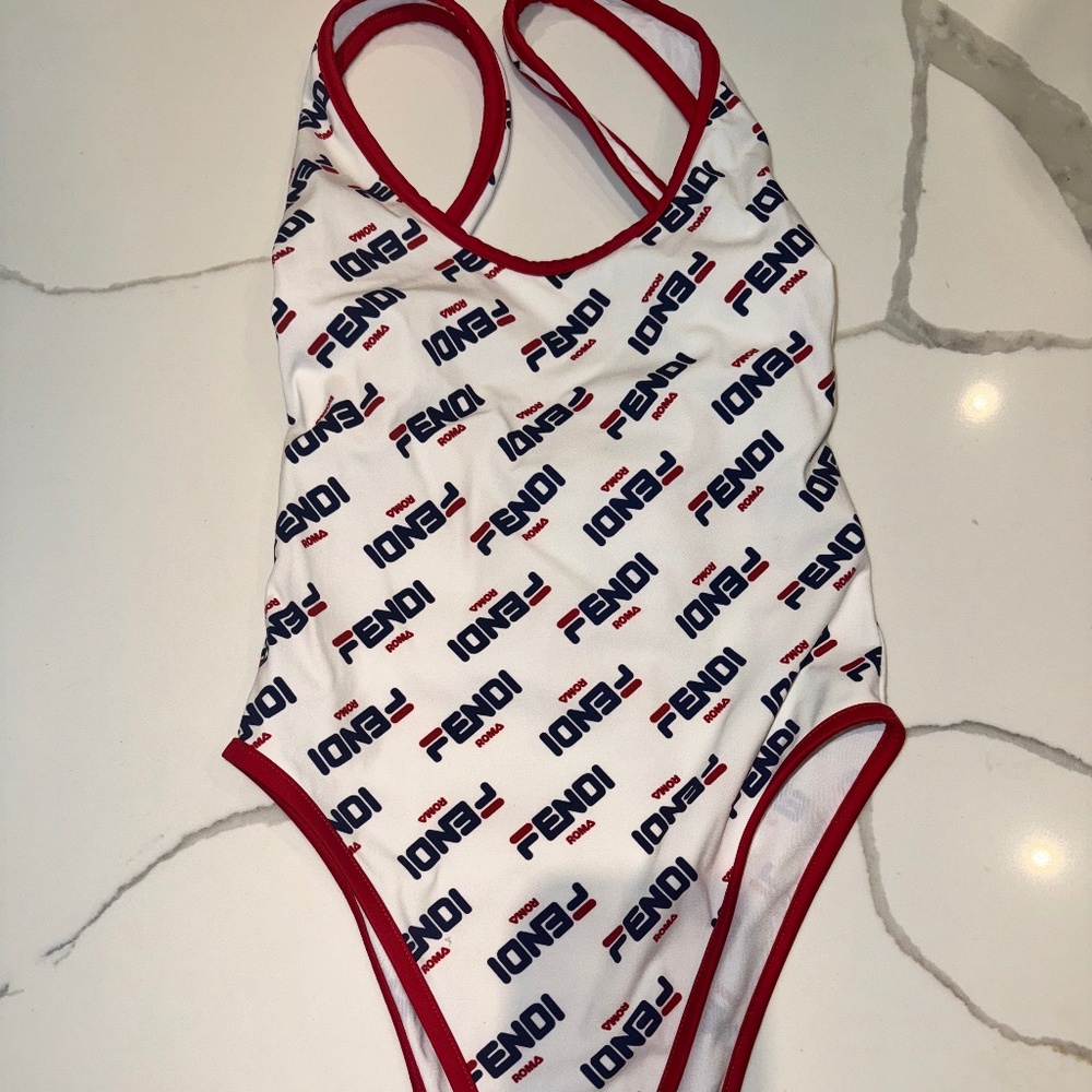 Fendi one piece swim, low back